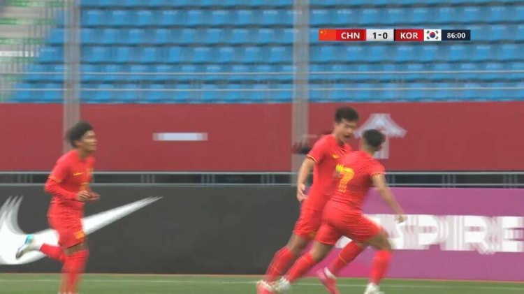 U22國足1-0韓國全場數(shù)據(jù)：控球率49%落后韓國，10射7正領(lǐng)先對手