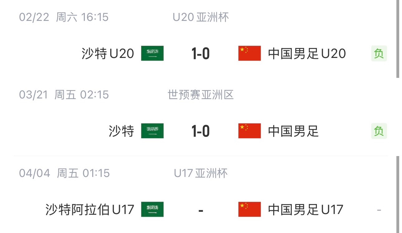 國(guó)字號(hào)三遇沙特！國(guó)少U17亞洲杯首戰(zhàn)對(duì)陣沙特，此前國(guó)足&國(guó)青均負(fù)