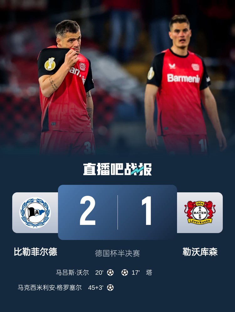 比勒菲爾德是史上第4支晉級德國杯決賽的德丙球隊，此前3隊未奪冠